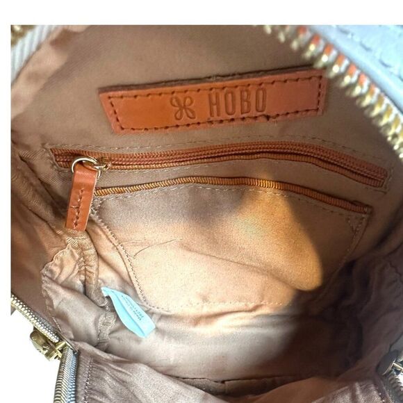Hobo Fern Sling Bag Taupe Pebbled Leather Crossbody Convertible Backpack  $198 main image 13